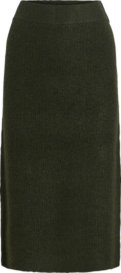 Vila Skjørt viLolo HW Midi Knit Grønn