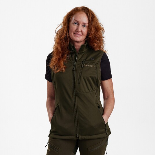Deerhunter Lady Excape Softshell Waistcoat Art Green 48