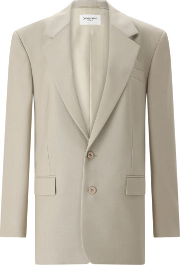 Saint Laurent Dame Jakker Beige XS,