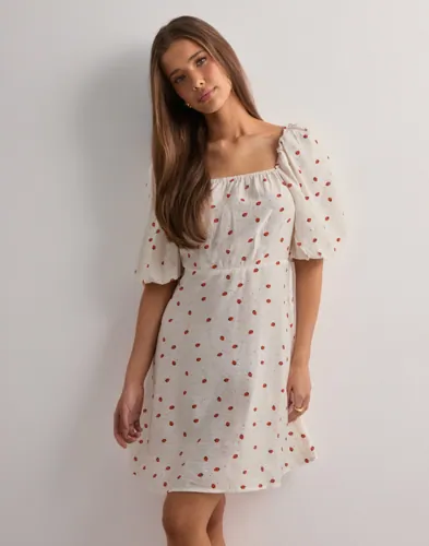 Vero Moda Hvit Vmodette 2/4 Short Dress Wvn Ga