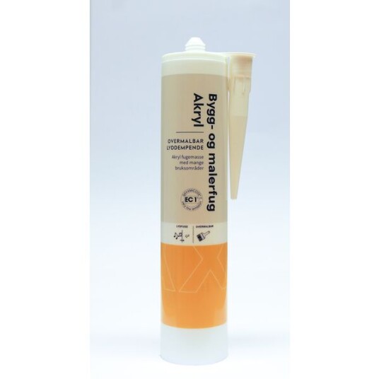 Max Bygg Malerfug Akryl Hvit 300 ml Max Bygg Malerfug Akryl Hvit 300 ml