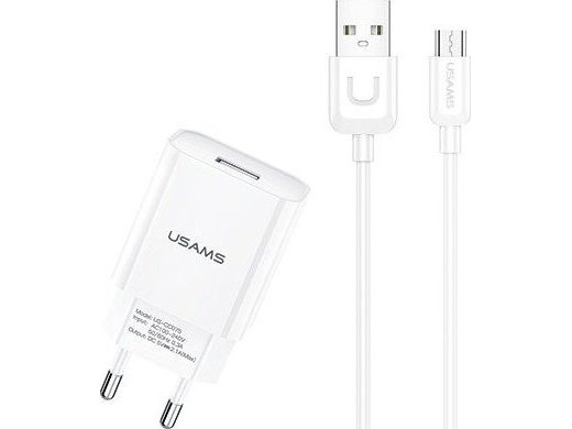 Usams T21 Lader 1X Usb-A 2.1 A (63923-Uniw) Usams T21 Lader 1X Usb-A 2.1 A (63923-Uniw)