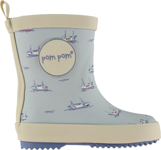 Pom Pom Pmbliss Gumboots Aop Blue 22