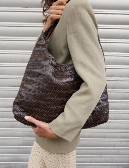 Adax Lucca Shoulder Bag Isolde   Brown   ONE SIZE