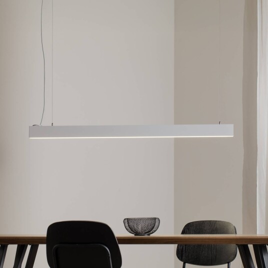 TK Lighting Luxe hengelampe hvit lengde 112,5 cm metall 4000 K TK Lighting Luxe hengelampe hvit lengde 112,5 cm metall 4000 K
