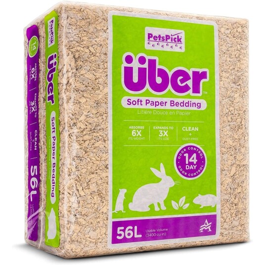 Uber ÜBER Papirstrø Natur 56 liter