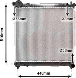 VAN WEZEL 52002074 Radiator motorkjøling