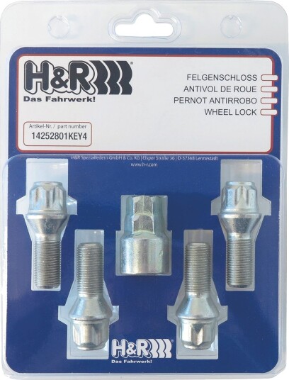 Hjulbolt H&R 1454406KEY4