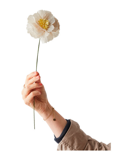 Studio About Paper Flower Cream L:42CM