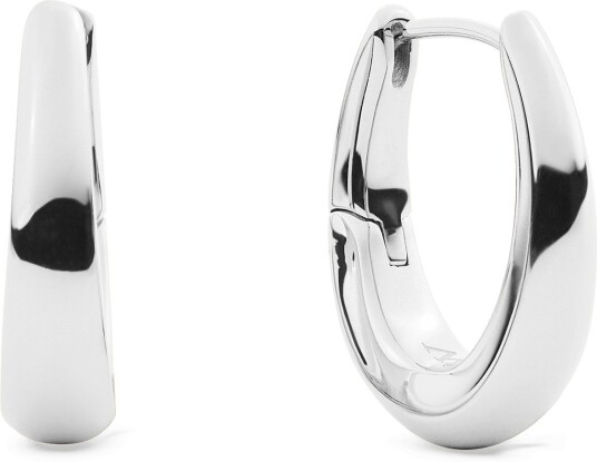 Silver Earrings Flow Earring 20mm | DW Silver Earrings Flow Earring 20mm | DW