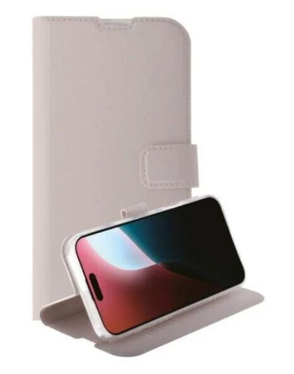 Vivanco Classic Walletdeksel for iPhone 16 Pro - Greige Vivanco Classic Walletdeksel for iPhone 16 Pro - Greige