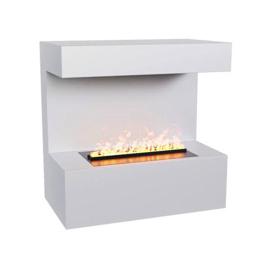 Scandiflames Electric Late Vegghengt Vanndamp peis Hvit Svart