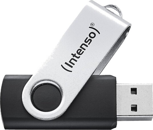Intenso Office Line USB-minne 256 GB USB-A 3.2 Svart Sølv
