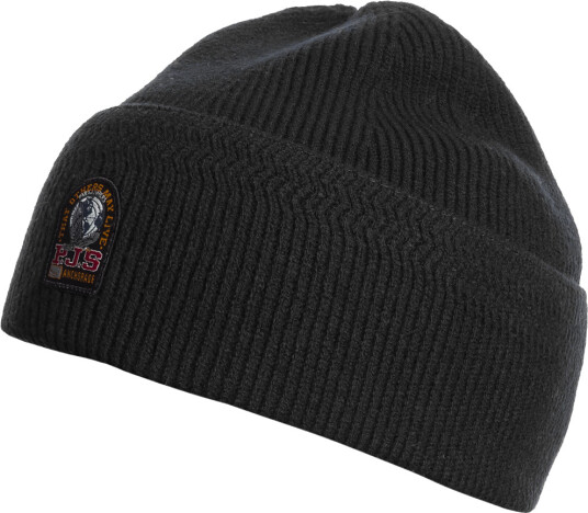 Parajumpers Garmo Knitted Beanie Black S M Parajumpers Garmo Knitted Beanie Black S M