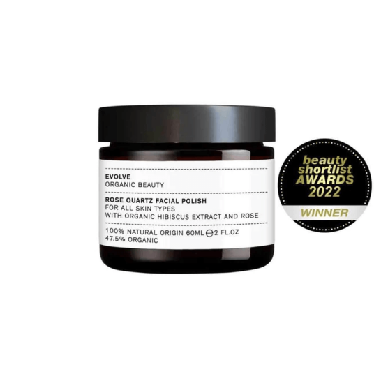 Evolve Rose Quartz Facial Polish Travel Size 30 ml