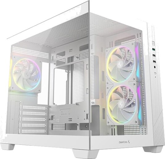 Deepcool CG330 3F Midtårn Kabinett Hvit med Vindu