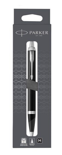 Parker IM Ballpoint Pen | Matte Black with Chrome Trim | Medium Point with Blue Ink Refill Parker IM Ballpoint Pen | Matte Black with Chrome Trim | Medium Point with Blue Ink Refill