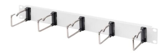 Digitus Dn-97666 - Kabelstyringspanel Med Ringer - Rackmonterbar - Grå Ral 7035 - 1U - 19"