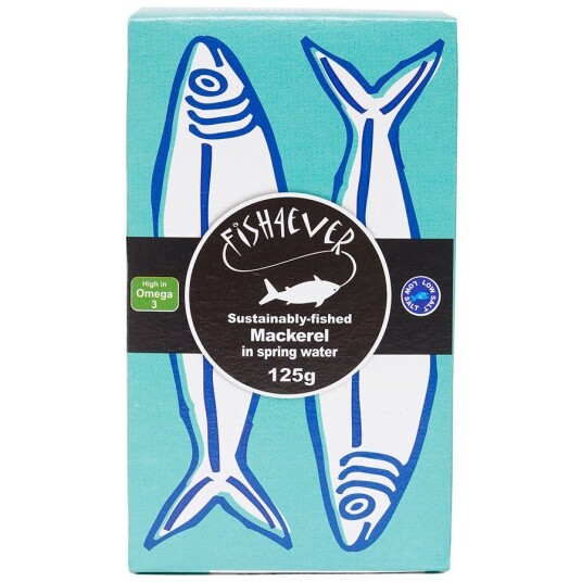 Fish 4 ever mackerel in spring water 125 gr Fish 4 ever mackerel in spring water 125 gr