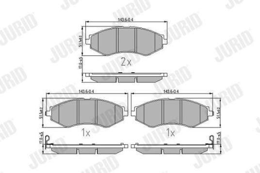 Bremseklosser JURID 572407J Bremseklosser JURID 572407J