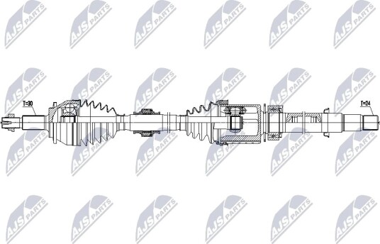 NTY NPW TY 271 Drivaksel