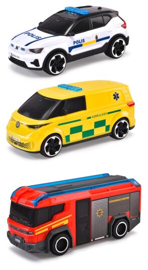 Dickie Toys SOS Team Legetøysbiler 3+ år 3 stk Dickie Toys SOS Team Legetøysbiler 3+ år 3 stk