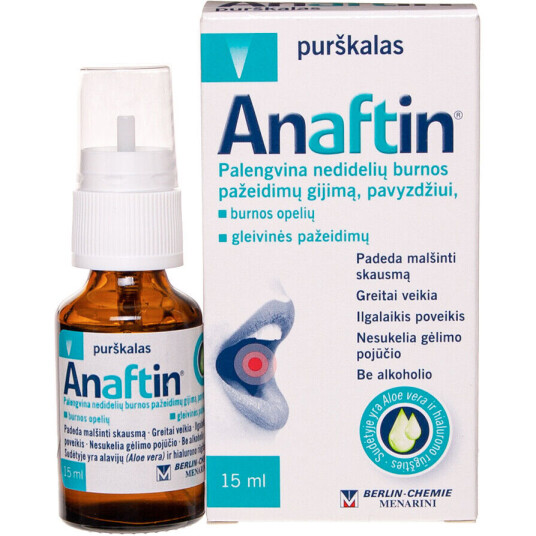 Anaftin Munnspray Lindrende for Munnsår 15 ml