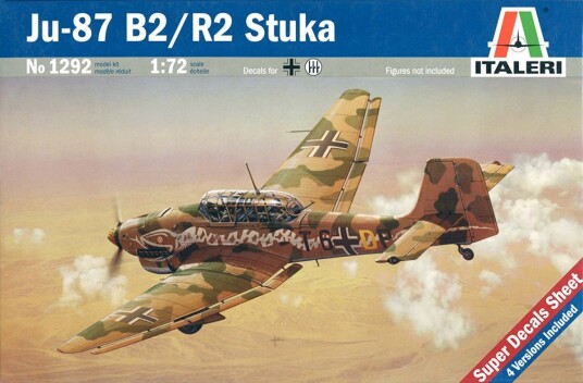 Italeri 1292 Stuka Modellfly Byggesett 1:72