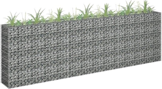vidaXL Gabion høybed galvanisert stål 270x30x90 cm