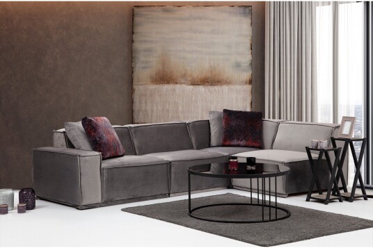 Nightcap Sofa m. Divan 4 seters Grå Nightcap Sofa m. Divan 4 seters Grå
