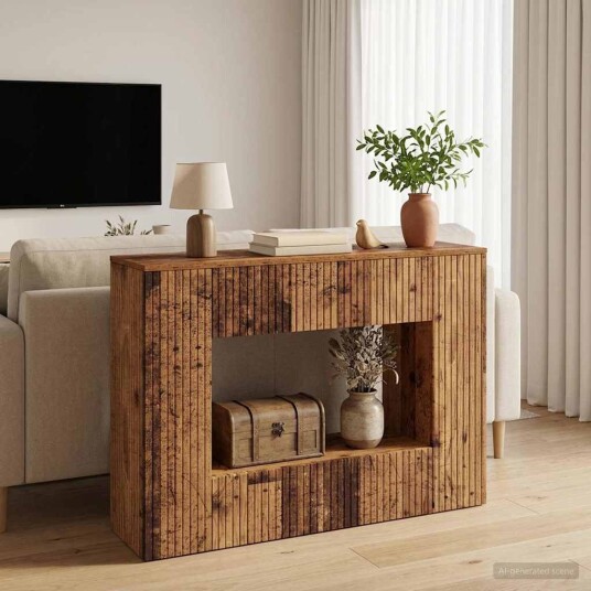 vidaXL Konsollbord Gammelt tre 101 x 29 x 74 cm Konstruert tre