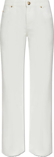 Balmain Dame Jeans Hvit M, Balmain Dame Jeans Hvit M,