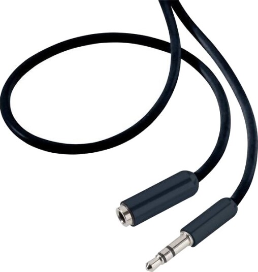 Speaka Professional Sp 7870692 3.5Mm Hankjønn 3.5Mm Hunkjønn 1,5 M Sort
