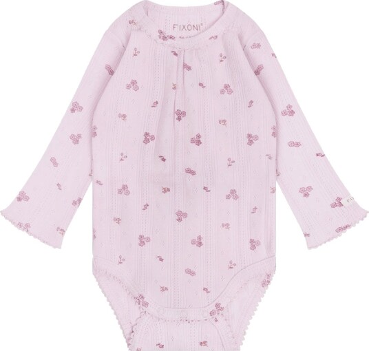 Blå Body I/e Pointelle Pale Lilac Blå 74 Langermet Body Lilla Rosa