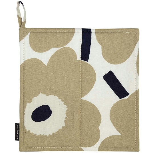 Marimekko Pieni Unikko Gryteklut Beige/Mørkeblå