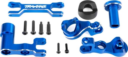 Traxxas 7843-BLUE Steering Bellcranks Alu Blue XRT