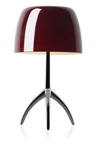 Foscarini Lumiere Bordlampe Piccola Kirsebær Aluminium med Dimmer Foscarini Lumiere Bordlampe Piccola Kirsebær Aluminium med Dimmer