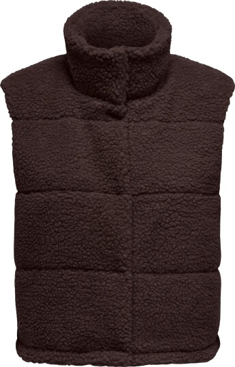 ONLY Onlsandra Teddy Waistcoat Otw Noos Brown XL