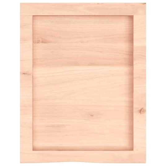 vidaXL Vegghylle 40x50x6 cm ubehandlet heltre eik