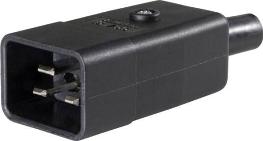 Schwabe Kaltgeräte-Steckverbinder Kontakt Rett Samlet Polantall: 3 10 A Svart 62084 1 Stk.
