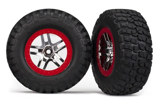 Traxxas 5877A Tires & Wheels BFGoodrich/Split-Spoke 2WD Front