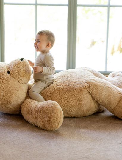 Teddykompaniet Holger Sr. - Beige - 150 cm Teddykompaniet Holger Sr. - Beige - 150 cm