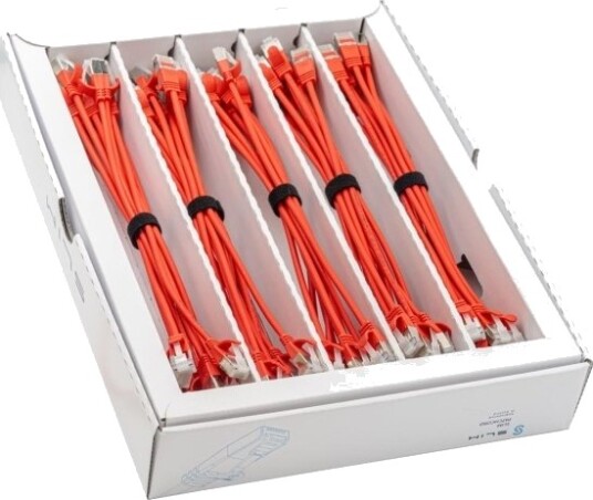 Wirewin Slim Ls K6a 0.25 Rd 50 0,25 M Cat6a U/Ftp Stp Rj 45 Rj 45 Rød