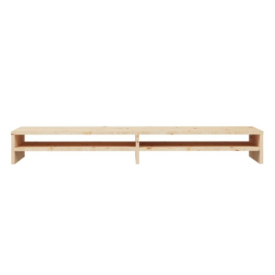 vidaXL Monitorstativ 100x24x13 cm heltre furu