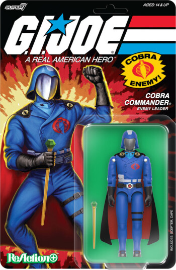 G.I. Joe ReAction+ Wv6 Cobra Commander Movie Black Cape