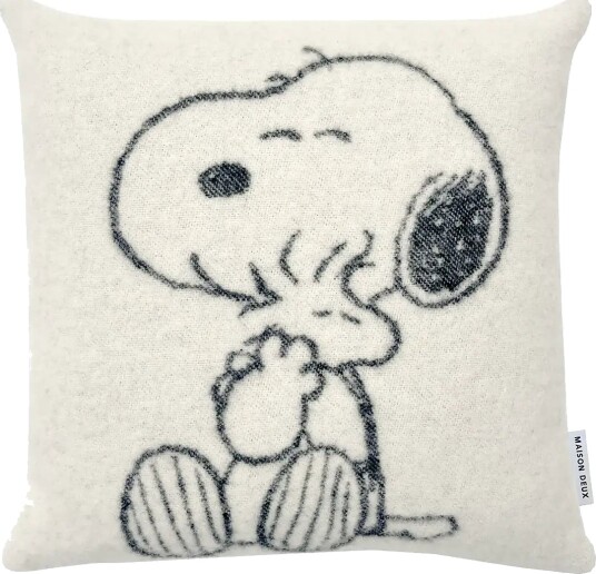Maison Deux Peanuts Cushion Hug Black White 50X 50CM