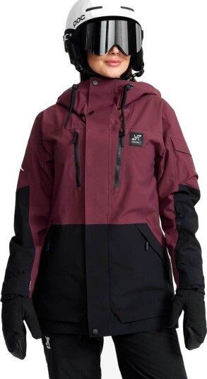 RevolutionRace AccXel 2L Ski Jacket Dame Mauve Wine/Black Størrelse:XS   Skalljakke Turjakke & Vindjakke