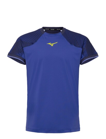 Mizuno Short Sleeve Tee M Blue XL Mizuno Short Sleeve Tee M Blue XL