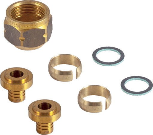 IFÖ SIGN klemring for PEX 15/16mm metall hvit