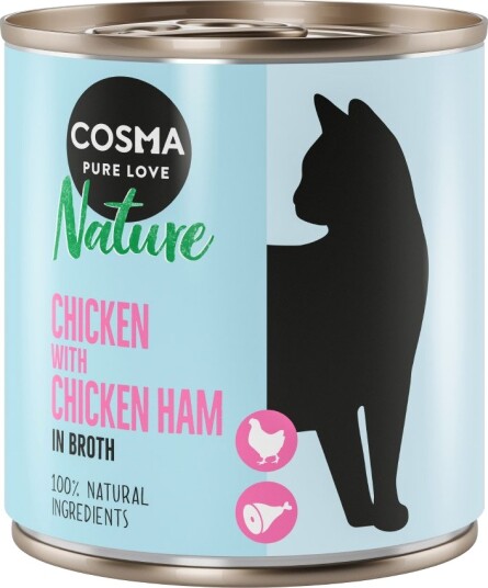Cosma Våtfôr Nature & Kyllingskinke Kylling 12 X 280 G